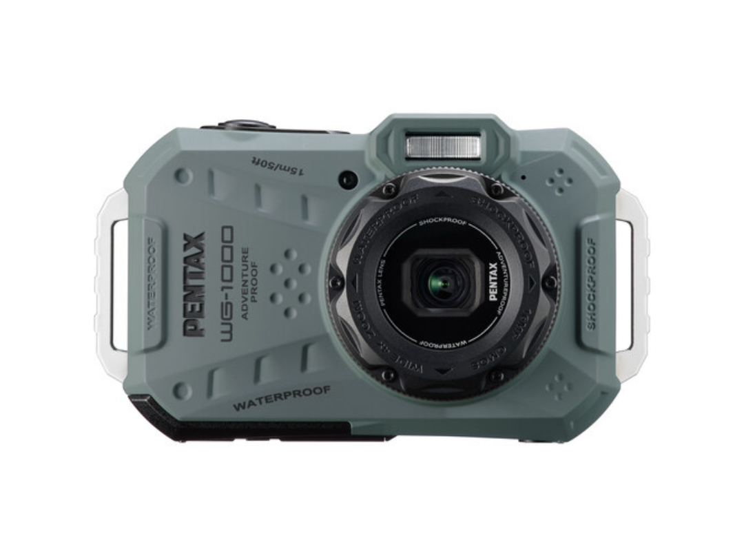 Ricoh PENTAX WG-1000 Waterproof Digital Camera - 16.3 MP, Olive Ricoh PENTAX WG-1000 Waterproof Digital Camera - 16.3 MP, Olive